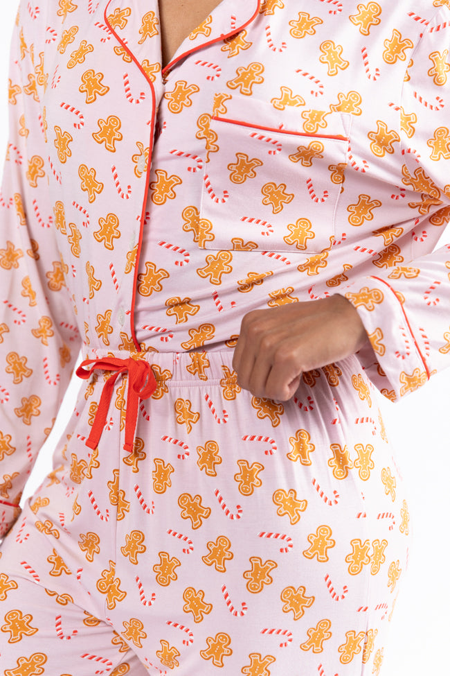 Under The Stars In Neutral Gingerbread Bamboo Pajama Pants Macy Blackwell X Pink Lily