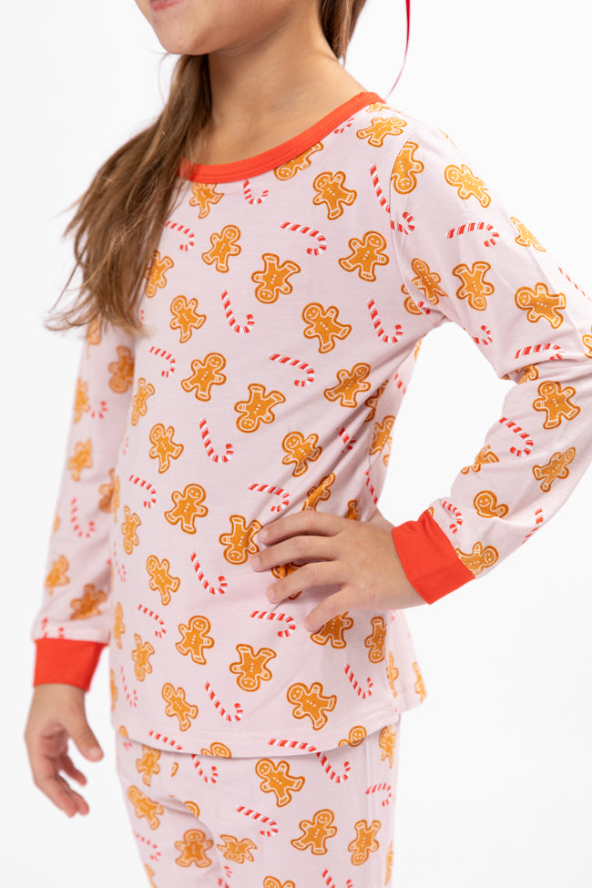 Kid's Under The Stars In Neutral Gingerbread Pajama Set Macy Blackwell X Pink Lily