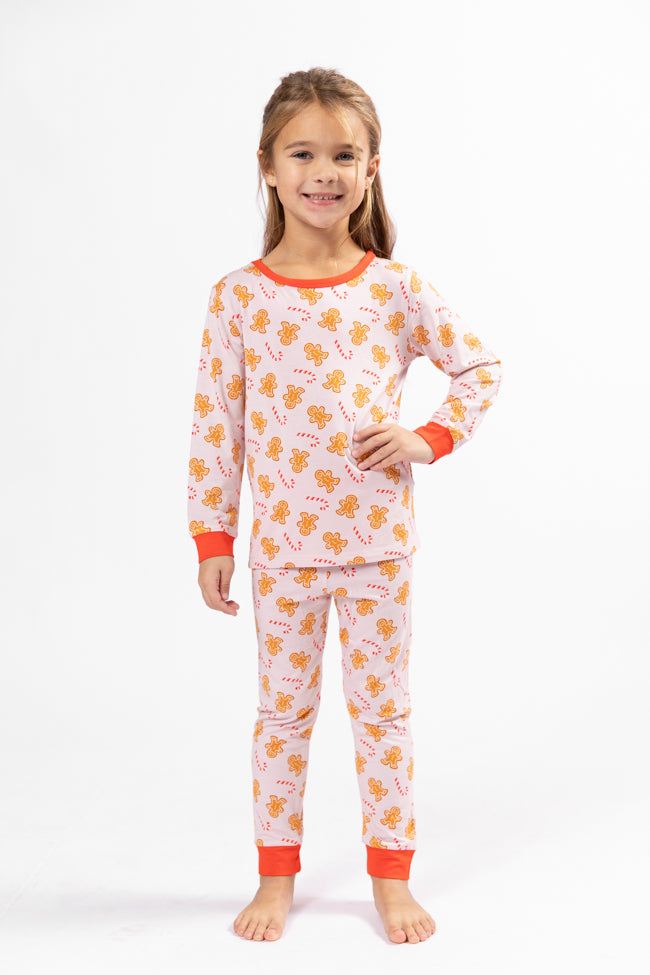 Kid's Under The Stars In Neutral Gingerbread Pajama Set Macy Blackwell X Pink Lily