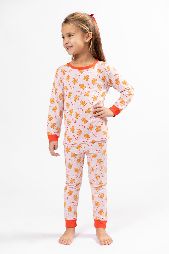 Kid's Under The Stars In Neutral Gingerbread Pajama Set Macy Blackwell X Pink Lily