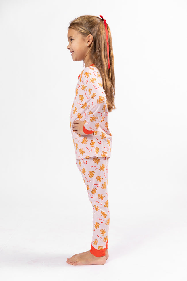 Kid's Under The Stars In Neutral Gingerbread Pajama Set Macy Blackwell X Pink Lily