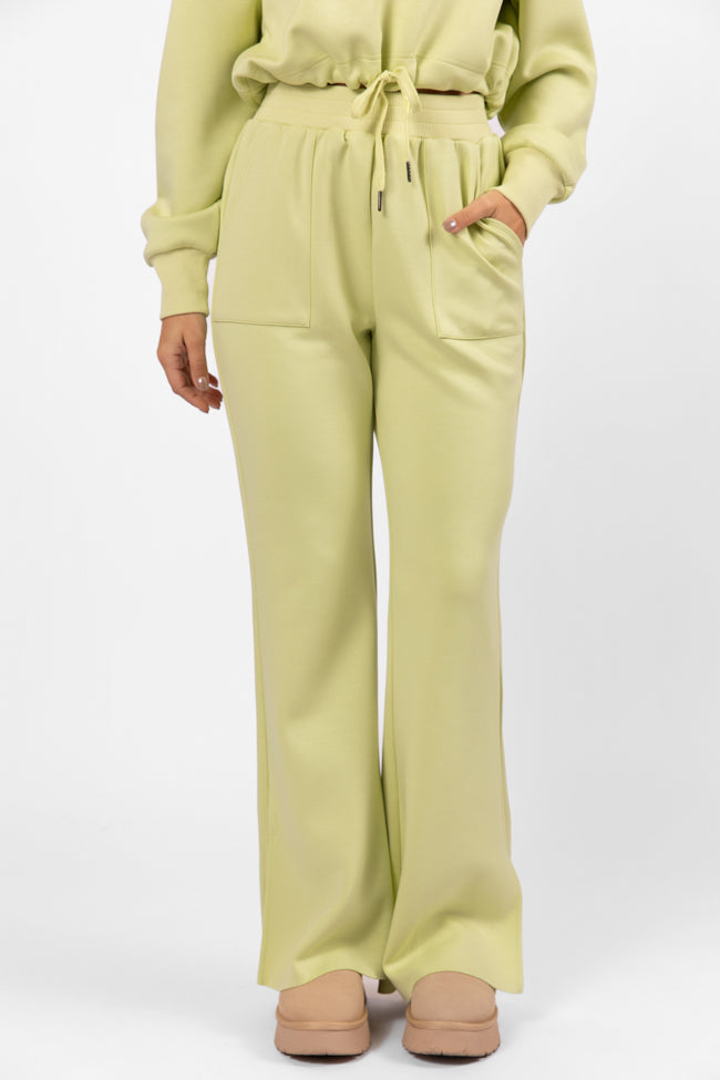 Only One Lime Wide Leg Pull On Pants