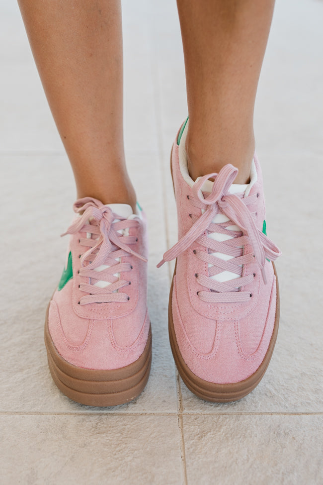 Jules Pink and Green Sneaker