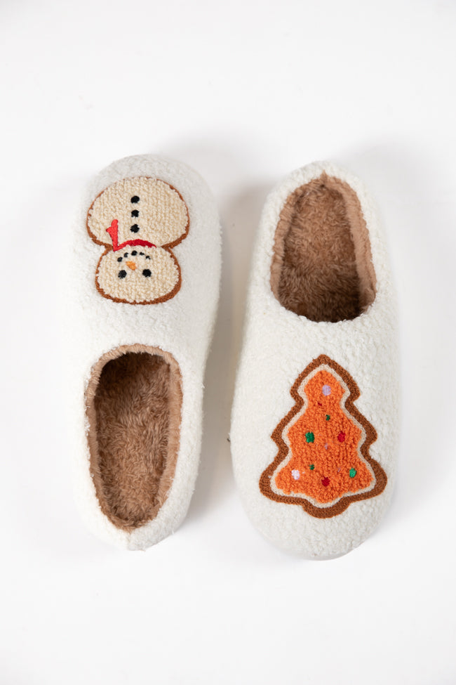 Christmas Cookies Ivory Slippers