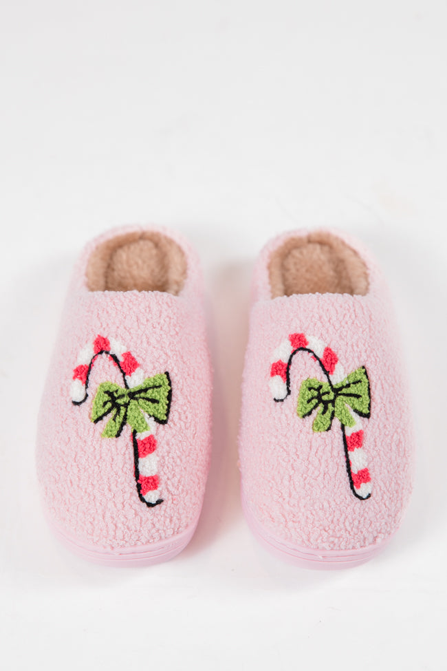 Candy Cane Pink Slippers