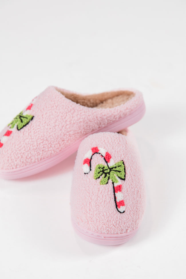 Candy Cane Pink Slippers