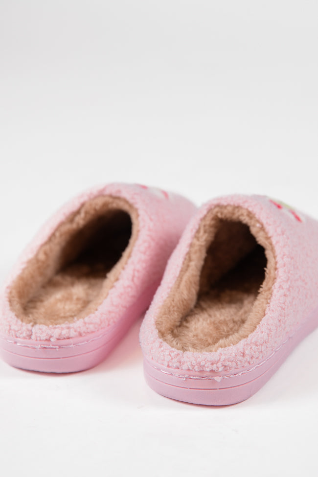 Candy Cane Pink Slippers