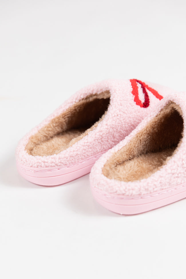 Red Bow Slippers Macy Blackwell X Pink Lily