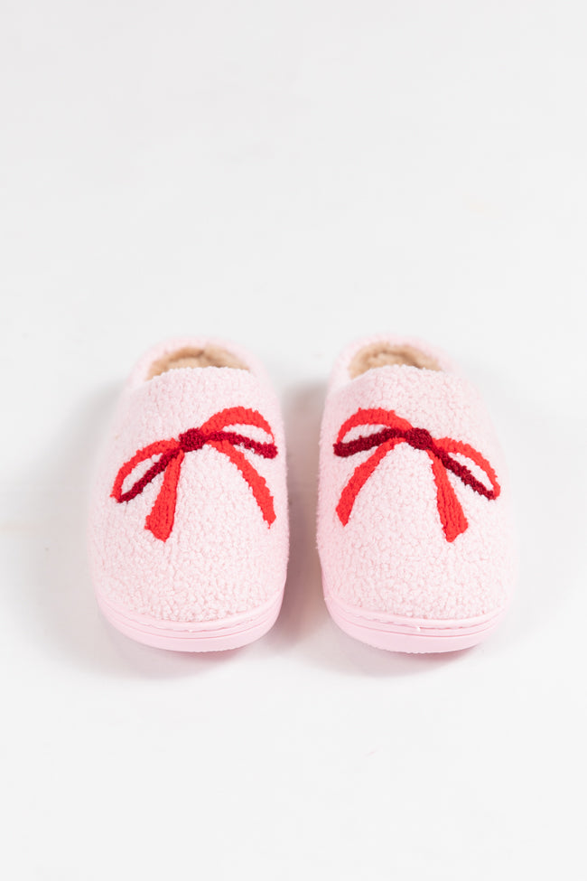 Red Bow Slippers Macy Blackwell X Pink Lily