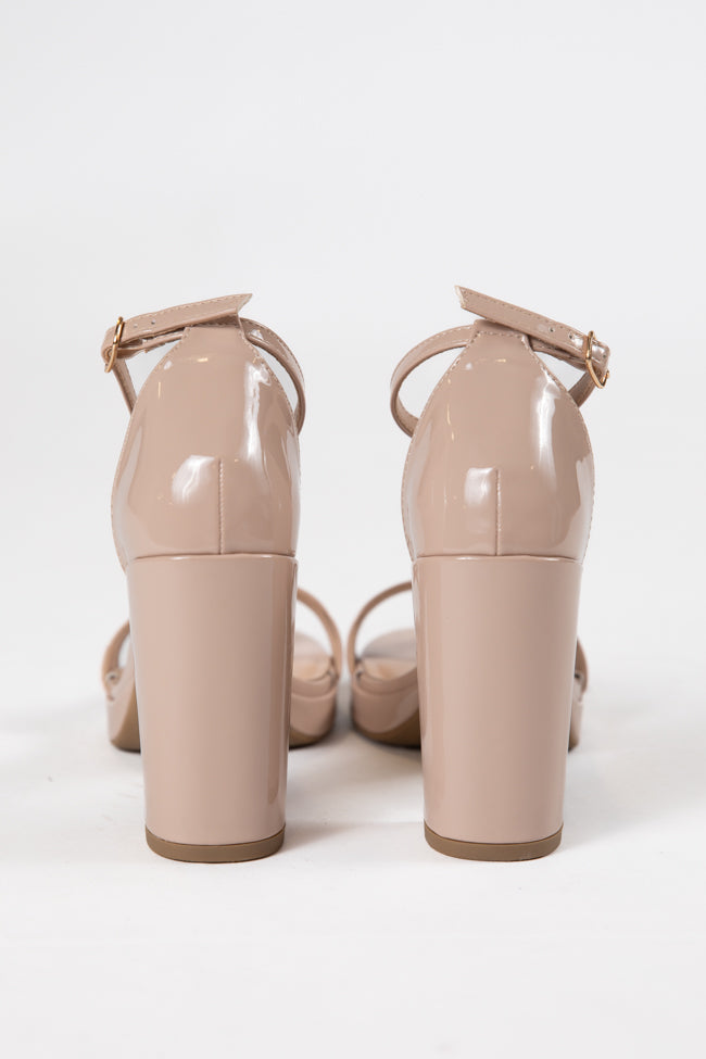 Shivani Nude Leather Heel