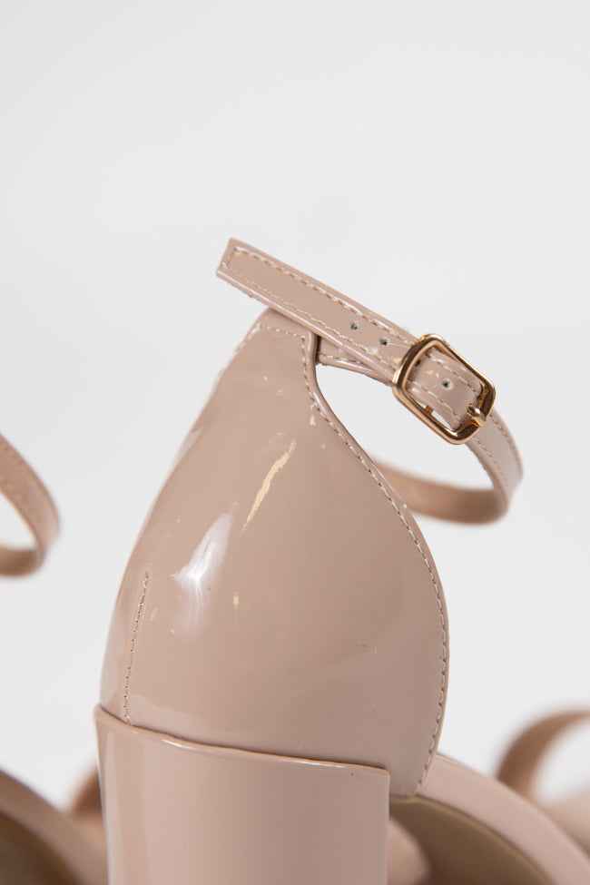 Shivani Nude Leather Heel