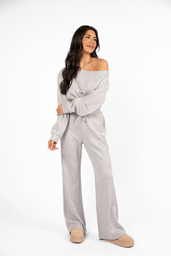 Wear It Out Heather Grey Boat Neck Jumpsuit