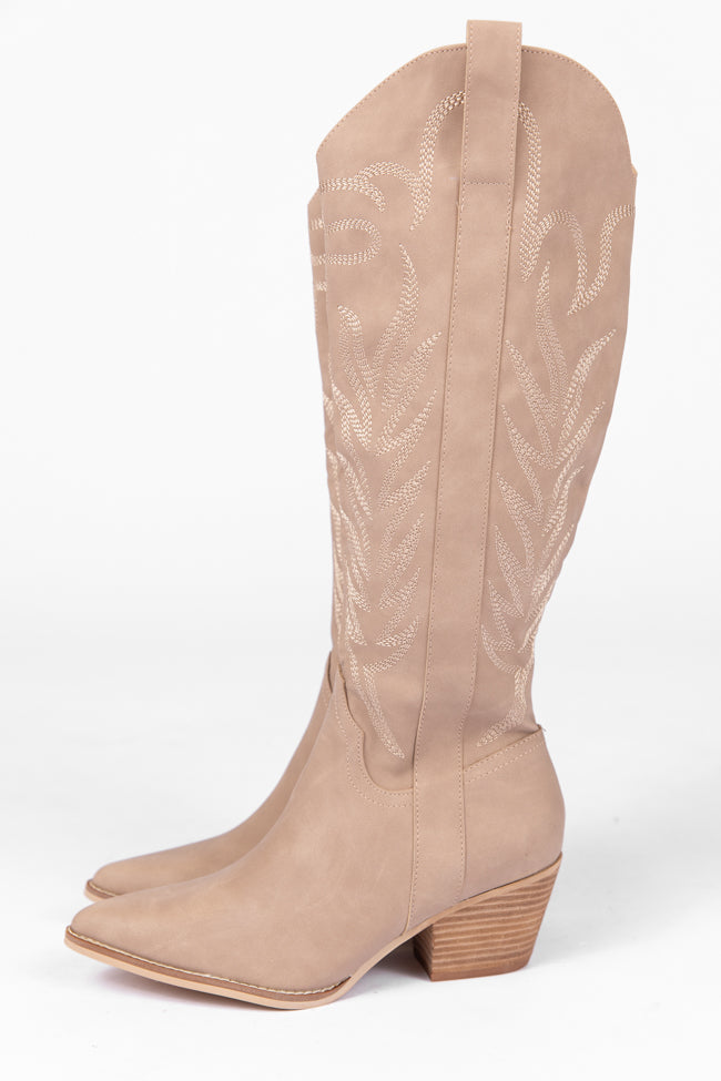 Sweeney Cedarwood Embroidered Tall Boot