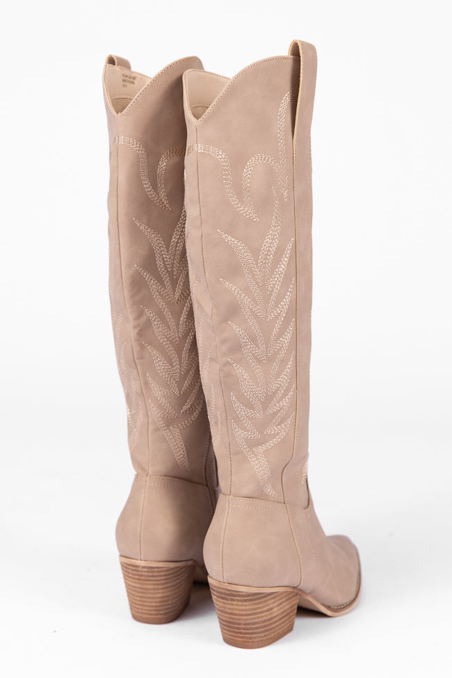 Sweeney Cedarwood Embroidered Tall Boot