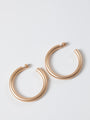 Water Resistant Matte Gold Hoop Earring