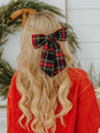 Plaid Christmas Hair Bow Macy Blackwell X Pink Lily