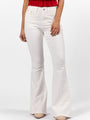 Maren White Stretchy Flare Jeans