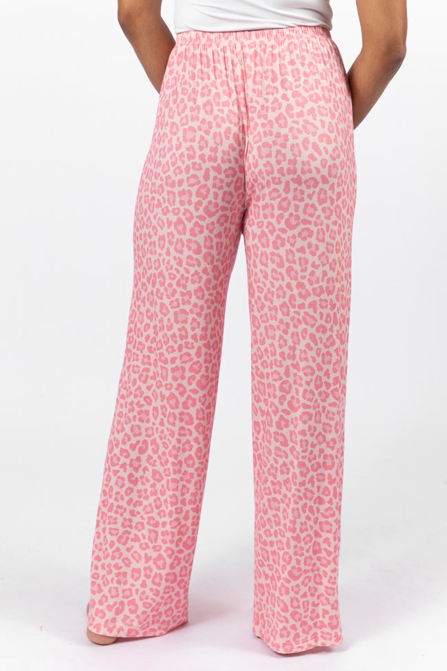 Sweet Dreams Pink Leopard Pajama Pants