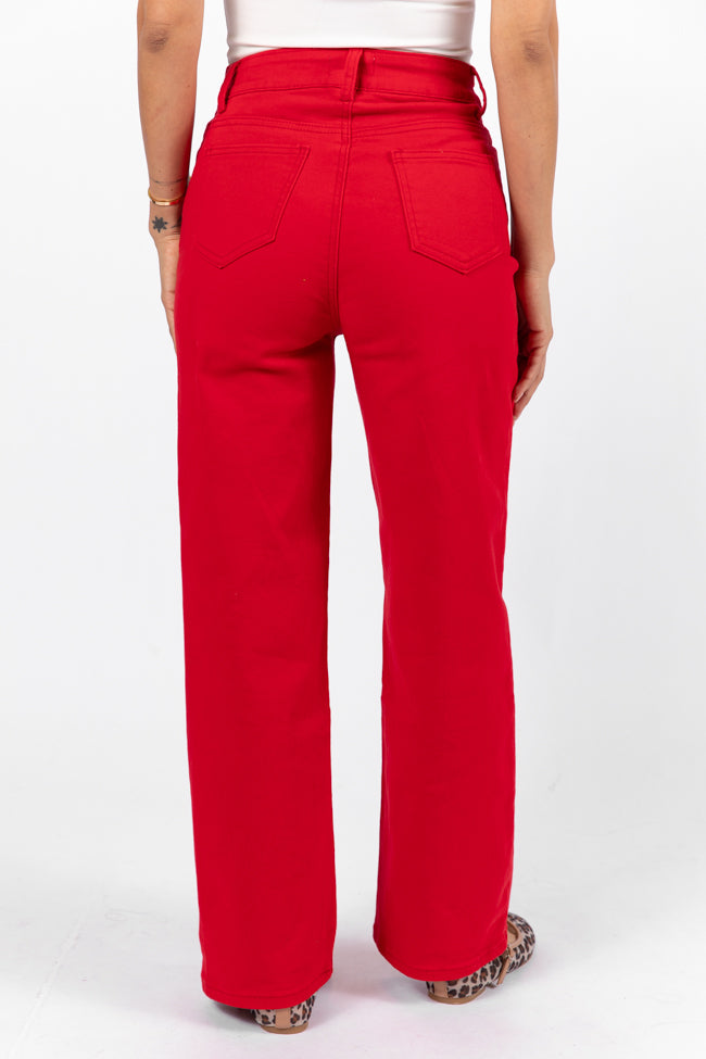 Marissa Red Relaxed Jeans