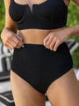 Summer Oasis Black High Waisted Bikini Bottoms