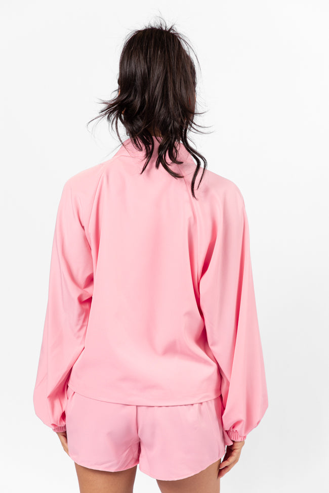 On The Daily Light Pink Full-Zip Windbreaker