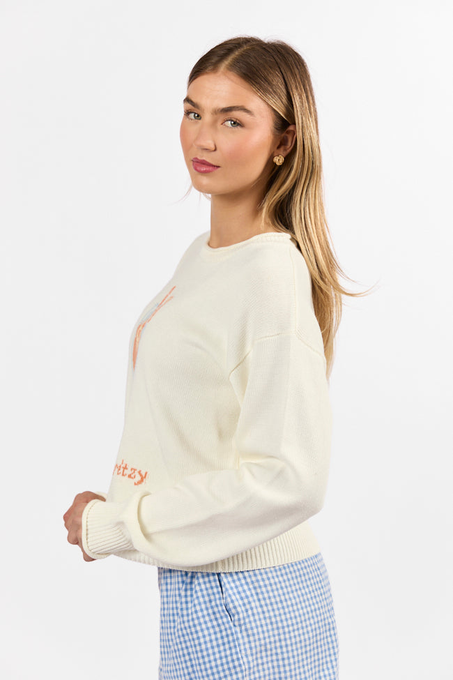 Feelin' Spritzy Ivory Multi Sweater