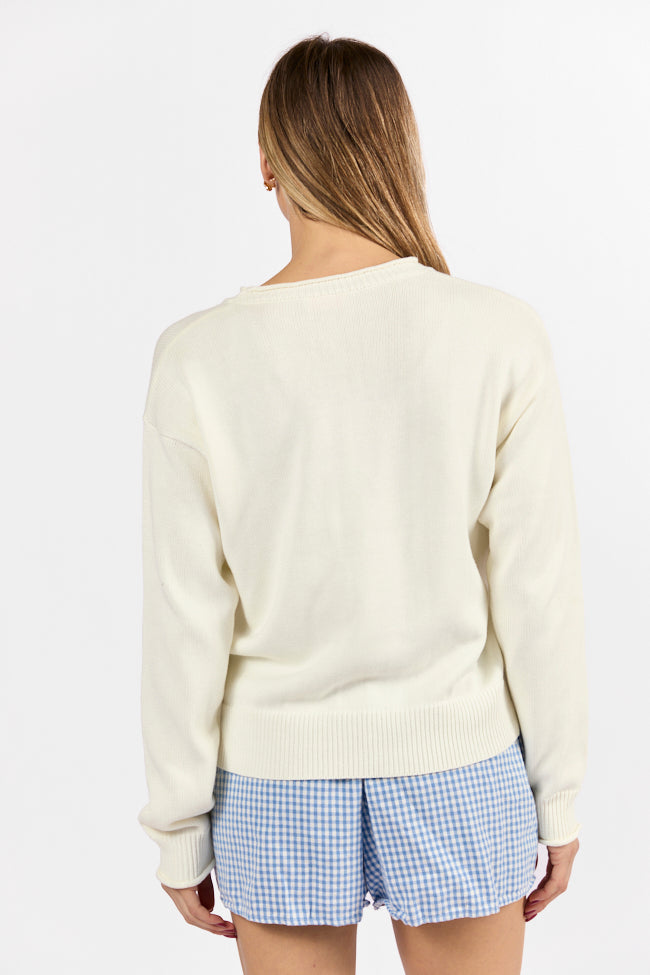 Feelin' Spritzy Ivory Multi Sweater