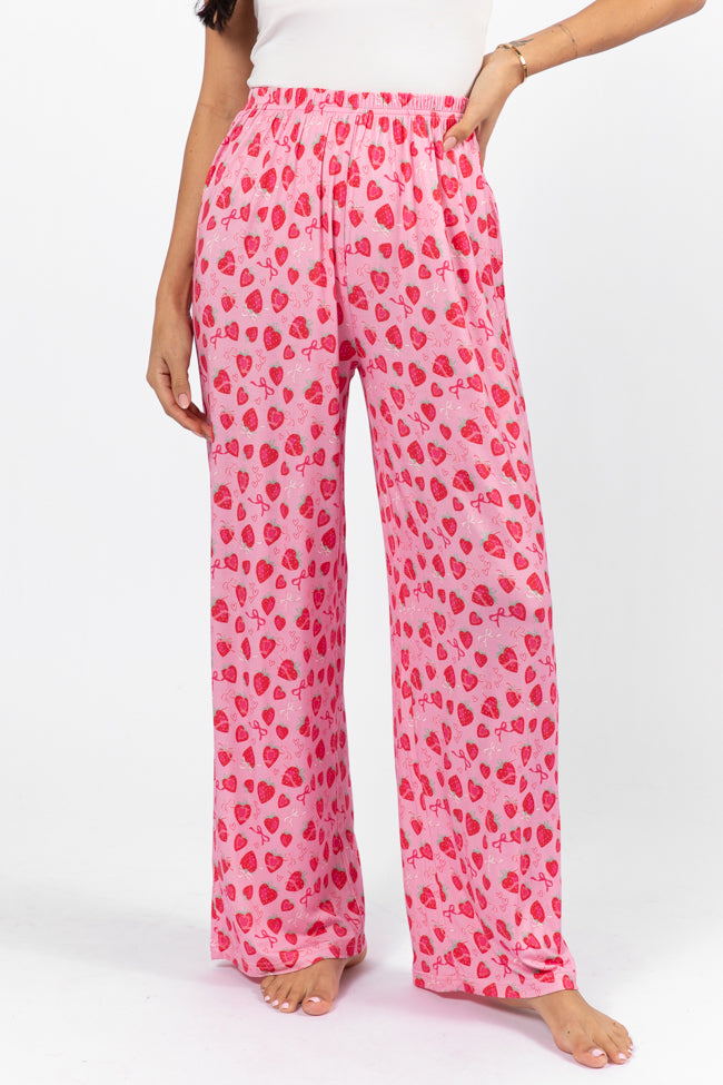 Sweet Dreams Strawberry Hearts Pajama Pants