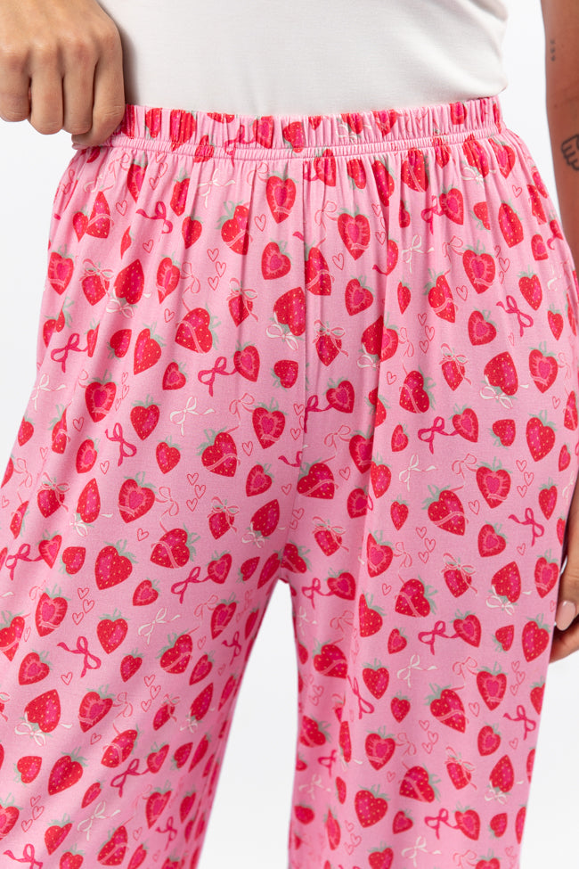 Sweet Dreams Strawberry Hearts Pajama Pants