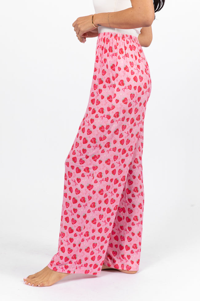 Sweet Dreams Strawberry Hearts Pajama Pants