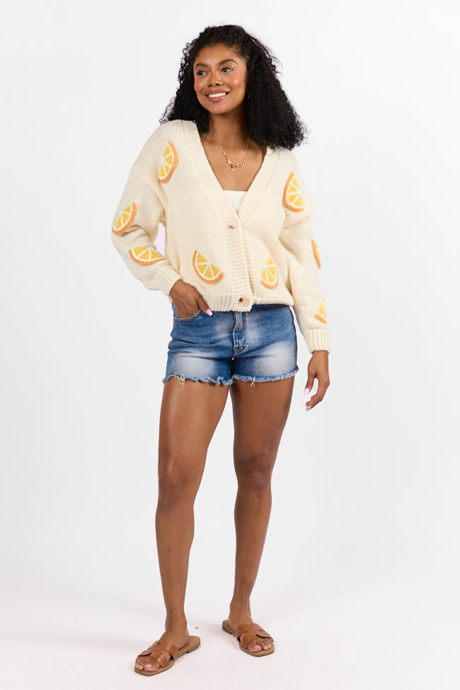 When Life Gives You An Ivory Lemon Slice Cardigan