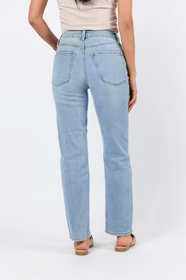 Eden Light Wash Straight Leg Jean