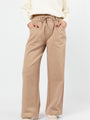 New Flow Khaki Pull On Wide Leg Pants