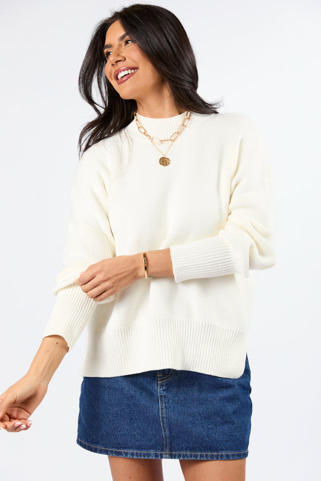 A Great Escape Ivory Oversized Sweater