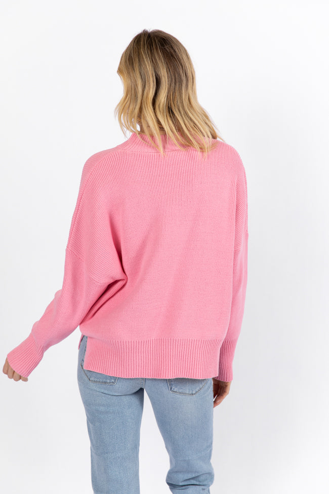 A Great Escape Pink Oversized Sweater