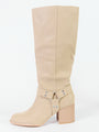 Hendrix Taupe Moto Tall Boot