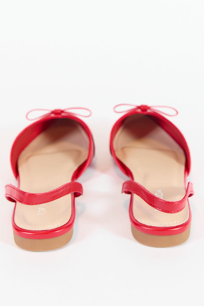 Meg Red Pointed Toe Sandal