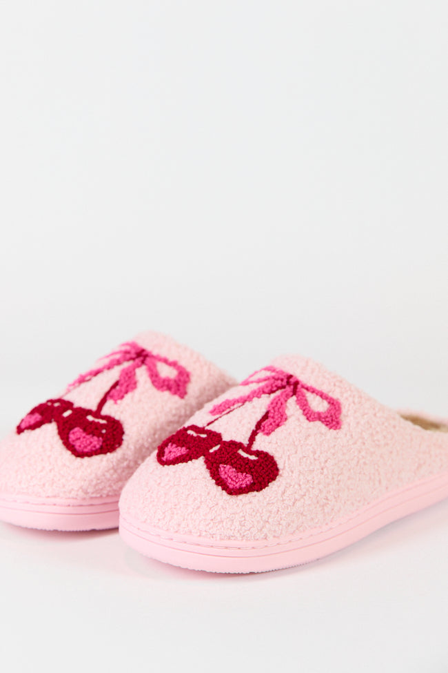 Cherry Bow Slippers Kalee Rogers X Pink Lily