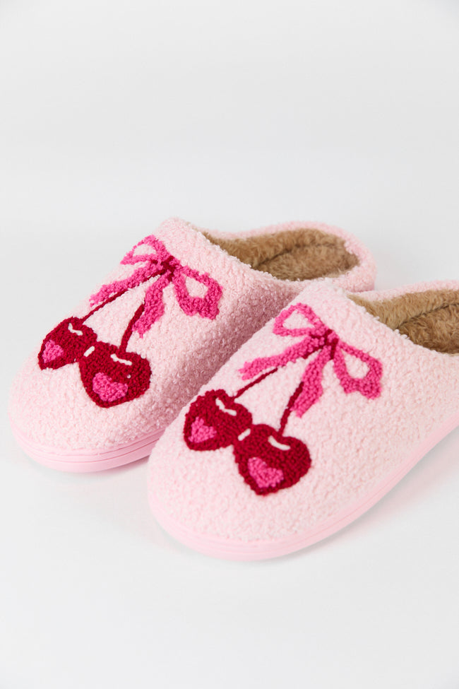 Cherry Bow Slippers Kalee Rogers X Pink Lily