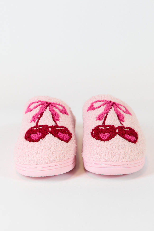 Cherry Bow Slippers Kalee Rogers X Pink Lily