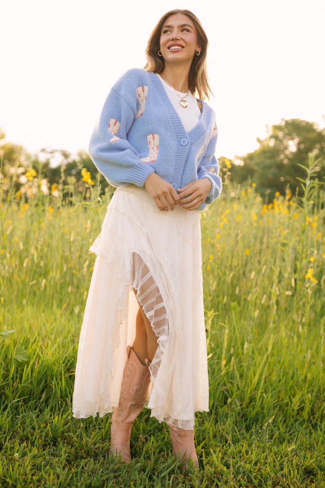 Marcy Cream Lace Skirt