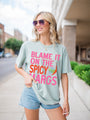 Blame It On The Spicy Margs Bay Comfort Colors Graphic Tee