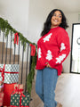 Under The Mistletoe Red Christmas Tree Sweater