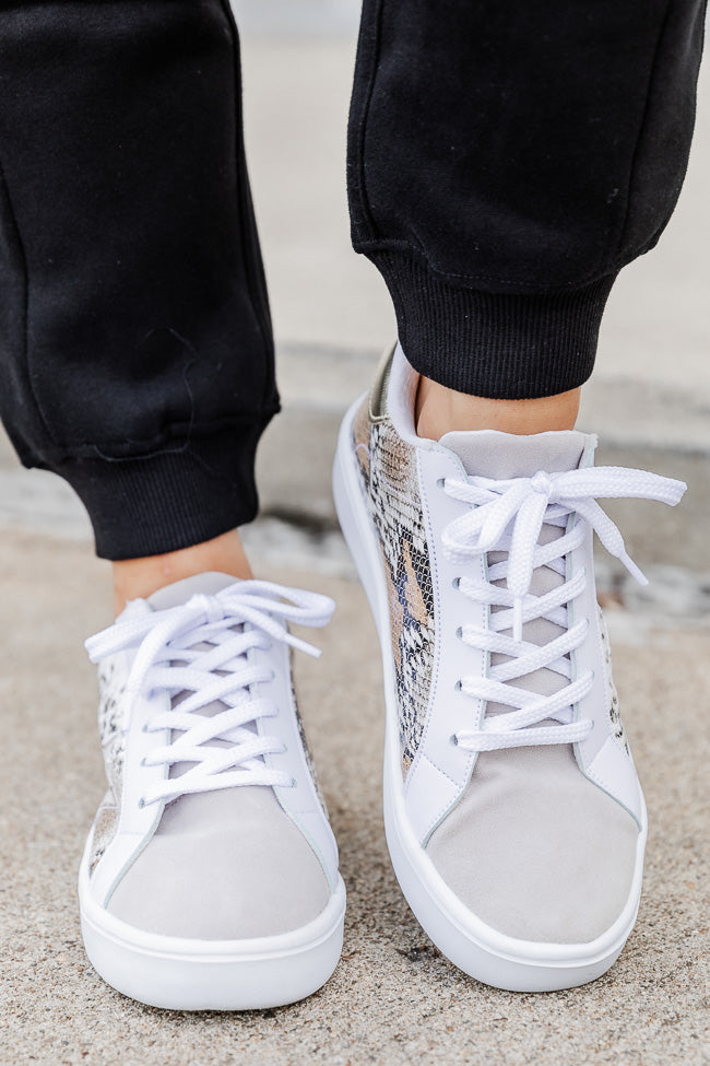 Snakeskin sneakers sales