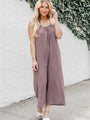 Wherever I Go Nutmeg Crepe Jumpsuit FINAL SALE