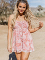 Look At Us Now Rose Paisley Strapless Romper FINAL SALE