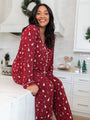 Under The Stars in Spruced Up Long Sleeve Bamboo Pajama Top