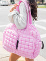 Quilted Light Pink Weekender