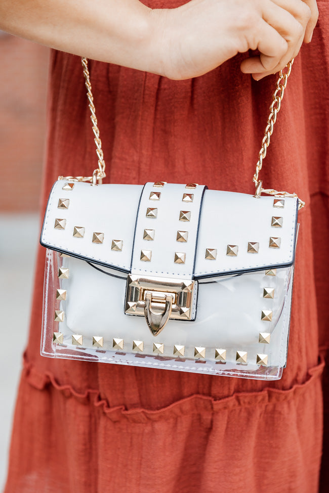 Valentino clear studded bag hot sale