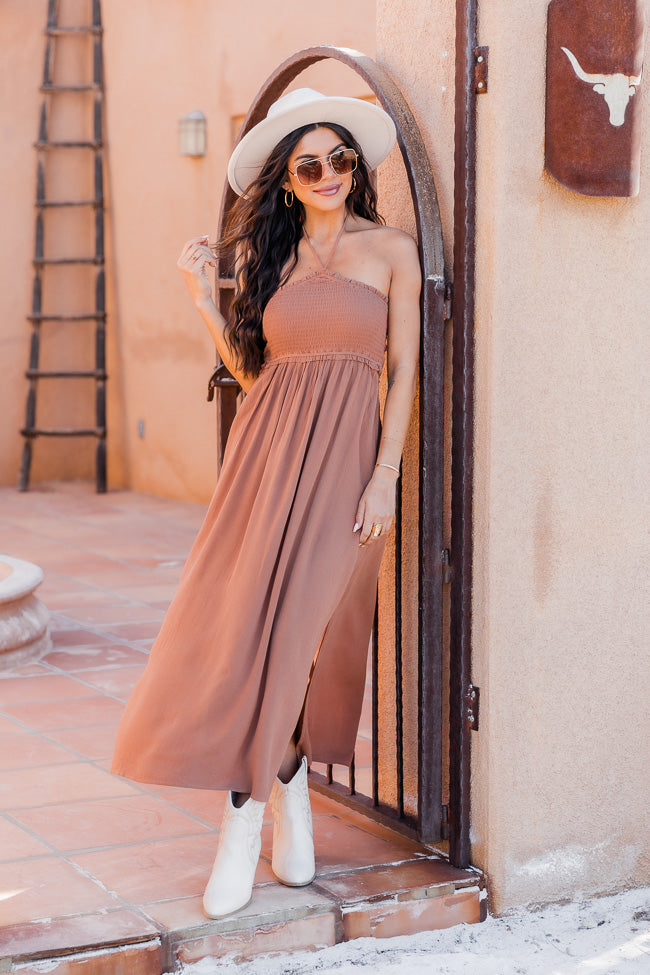 Forever 21 halter maxi clearance dress